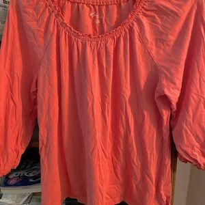 Cute Cotten knit peasant type top